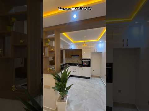 Appartement de 88 mètres carrés avec trois chambres, salon, cuisine équipée et deux salles de bains à 51 millions avec soutien, Quartier Fajr Al-Nasr, Ville de Had Soualem